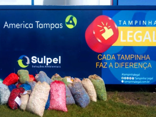 Tampinha Legal recolhe 131 toneladas de tampinhas e direciona mais de R$ 250 mil para entidades assistenciais