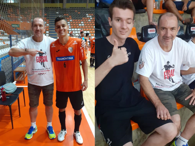 Professor Daniel Sebastiani faz especialização em Futsal com o treinador da Seleção Brasileira