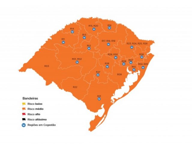 Com mapa todo laranja, governo não recebe recursos na 21ª rodada do Distanciamento Controlado