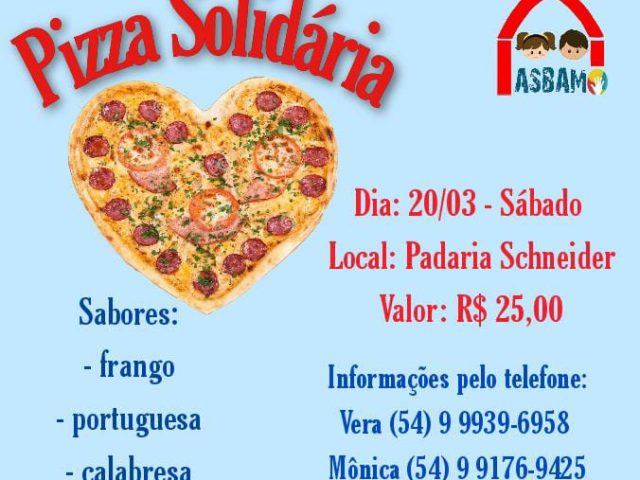 Evento “Pizza Solidária” da ASBAM é cancelado