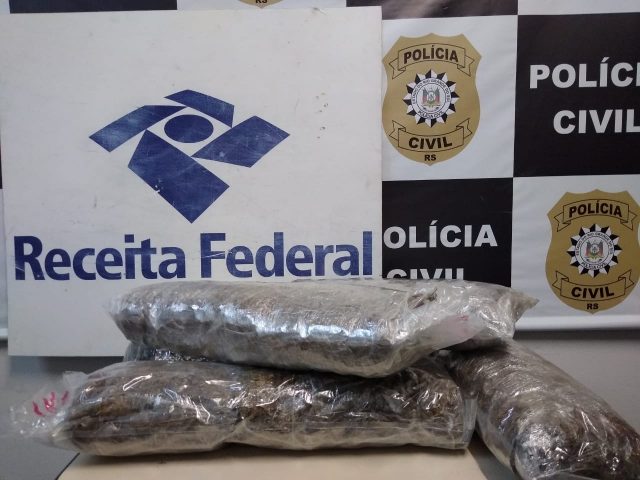 Receita Federal intercepta postagem de droga nos Correios em Pelotas