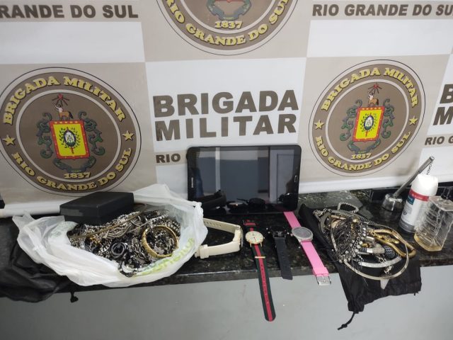 Brigada Militar apreende objetos roubados em Carazinho