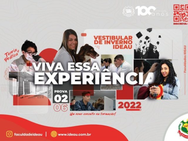Faculdade IDEAU abre inscrições para o Vestibular de Inverno 2022